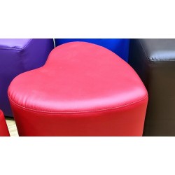 Пуфик-банкетка для примерки обуви (червоне серце)